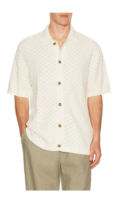 Les Deux Gespertus Knitted Shirt In Neutral