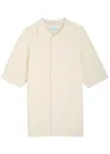 Les Deux Gespertus Knitted Shirt In Ecru
