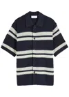 Les Deux Gianni Striped-intarsia Knitted Shirt