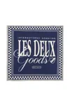 Les Deux Goods Checkers-logo Scarf In Neutral