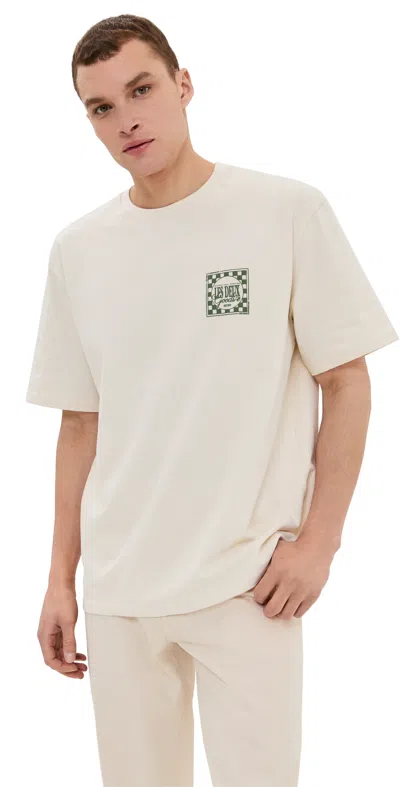 Les Deux Goods T-shirt Ivory/chive Green