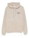 Les Deux Graphic-print Hoodie In Neutral