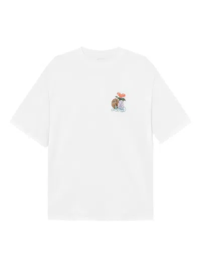 Les Deux Graphic-print T-shirt In White