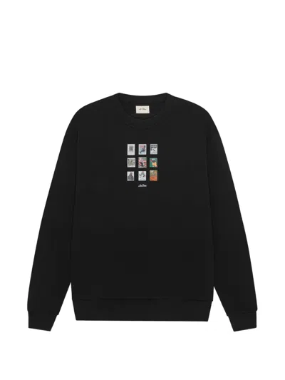 Les Deux Graphic-print Sweatshirt In Black