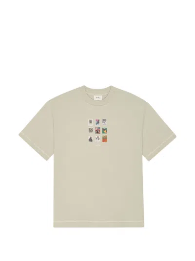 Les Deux Graphic-print T-shirt In Metallic