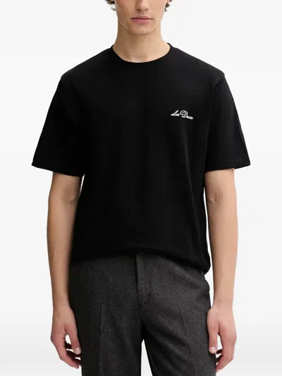 Les Deux Graphic-print T-shirt In Black