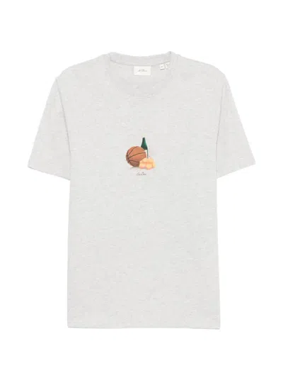 Les Deux Lemons Organic Cotton Graphic T-shirt In White