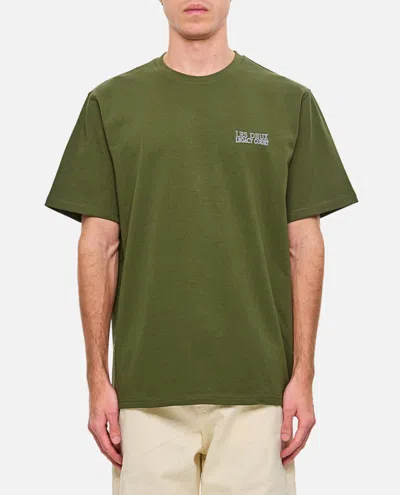 Les Deux Green Crewneck Logo T-shirt