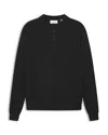 Les Deux Greyson Merino Polo In Black