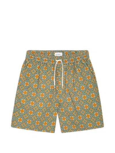Les Deux Harry Arabesque Drawstring Shorts In Multi