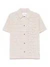 Les Deux Hector Anglaise Short Sleeve Shirt Light Sand In Neutrals