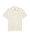 Les Deux Hector Short Sleeve Lace Shirt In Ivory