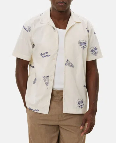 Les Deux Hendrix Aoe Short Sleeves Shirt In White