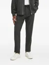 Les Deux Herringbone Drawstring Trousers In Gray