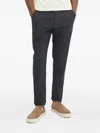 Les Deux Herringbone-pattern Trousers In Blue