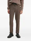 Les Deux Houndstooth-pattern Trousers In Brown
