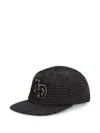 HOUNDSTOOTH-PATTERN BASEBALL CAP
