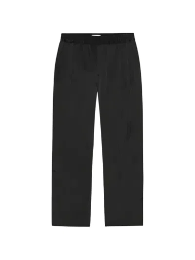 Les Deux Houston Plissé Trousers In Black