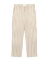 Les Deux Houston Printed Drawstring Pants In Ivory/green