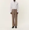 Les Deux Houston Wool Pants In Desert Taupe In Brown
