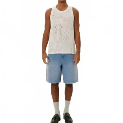 Les Deux Huxi Lace Tank Top In Ivory In Multi