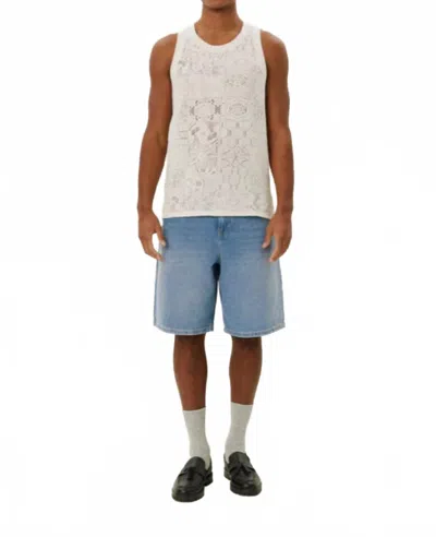 Les Deux Huxi Lace Tank Top In Ivory In White