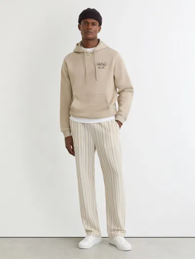 Les Deux Ivory Houston Stripe Joggers In Neutral