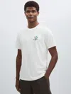 Les Deux Ivory Print  100% Cotton Café Print T-shirt