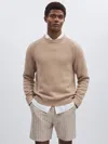 Les Deux Ivory/neutral Stripe Shorts In Nude