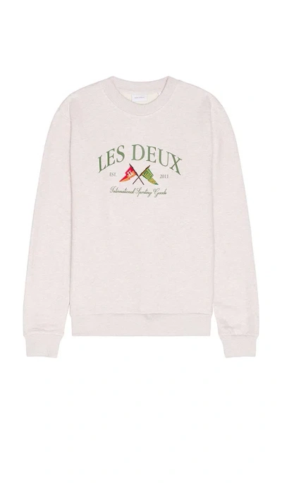 Les Deux Ivy League Sweatshirt In 麻燕麦色