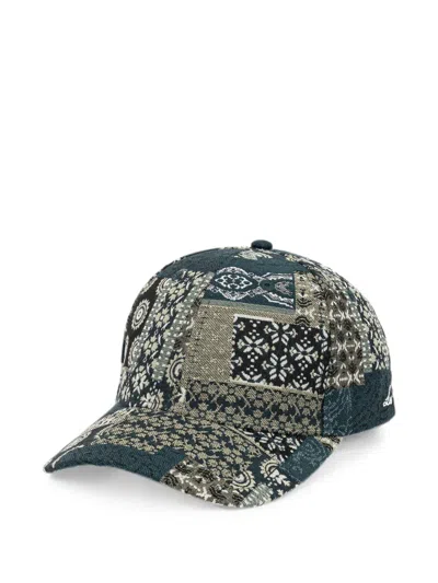Les Deux Jacquard Baseball Cap In Multi