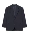 Les Deux James Linen Blazer In Black