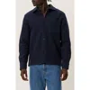 Les Deux Kaleb Bouclé Shirt Jacket In Blue