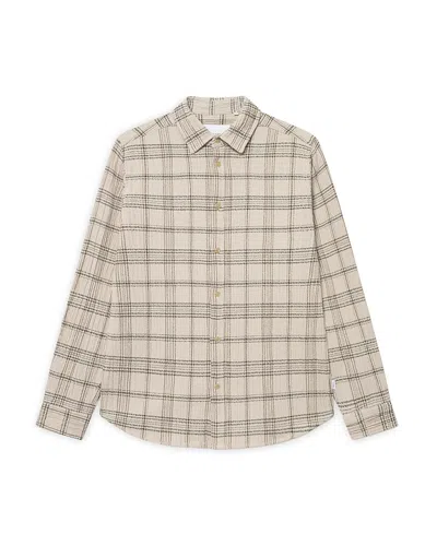 Les Deux Kash Check Overshirt In White