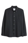 Les Deux Kent Check Flannel Button-down Shirt In Rosin/dark Navy