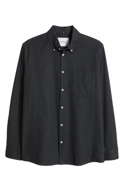 Les Deux Kent Check Flannel Button-down Shirt In Rosin/dark Navy