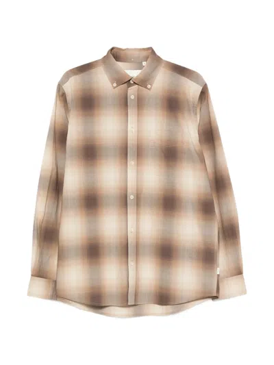 Les Deux Kent Check-pattern Button-down Shirt In Multi