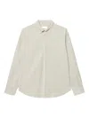Les Deux Kent Stripe Poplin Shirt In Neutral