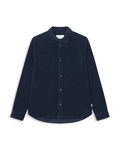 Les Deux Kody Corduroy Overshirt In Blue