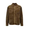 Les Deux Kody Corduroy Overshirt In Green