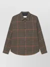 Les Deux Kody Houndstooth Checked Overshirt Jacket In Multi