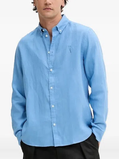 Les Deux Konrad Long Sleeves Shirt In Blue