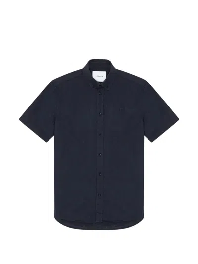 Les Deux Konrad Short-sleeve Shirt In Blue