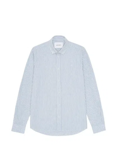 Les Deux Konrad Striped Shirt In Blue