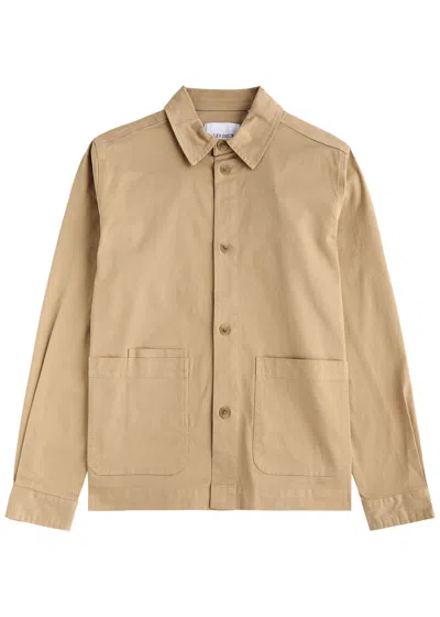 Les Deux Langley Stretch-cotton Overshirt In Beige