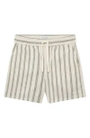 Les Deux Lawson Stripe Shorts In Neutral