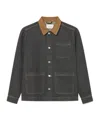 Les Deux Layton Denim Overshirt In Black