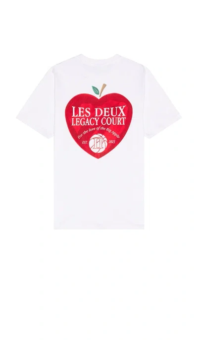 Les Deux Legacy Court Tee In 白色