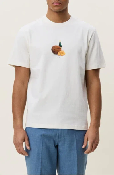 Les Deux Lemons Organic Cotton Graphic T-shirt In White