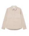 Les Deux Double-pocket Long-sleeve Shirt In Neutral
